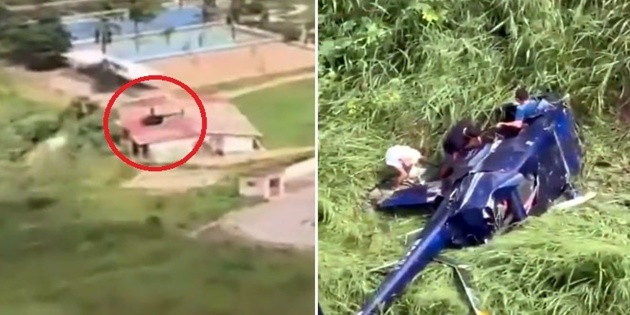 Brezilya’da Düşen Helikopterden Biri Çocuk 4 Kişi Sağ Kurtuldu